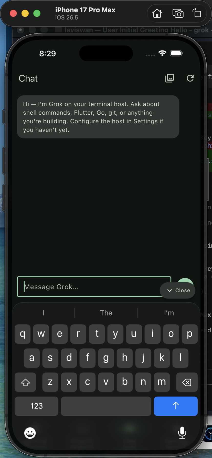 Stax Link terminal on iPhone